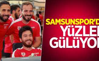 Samsunspor'da yüzler gülüyor 