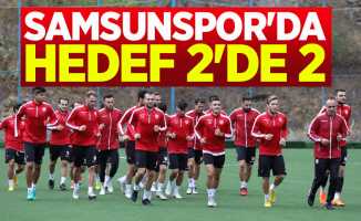 Samsunspor'da hedef 2'de 2