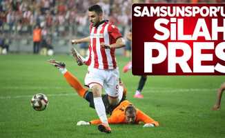 Samsunspor'un silahı pres