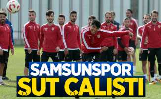 Samsunspor şut çalıştı