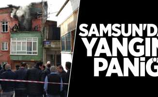 Samsun'da yangın paniği