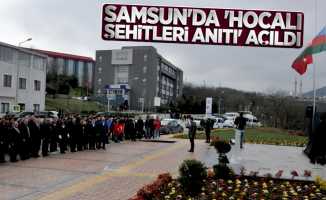 Samsun'da Hocalı Şehitleri Anıtı açıldı