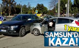 Samsun'da kaza! 1 yaralı