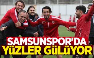 Samsunspor'da yüzler gülüyor 