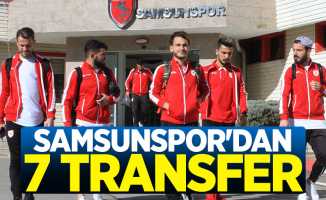 Samsunspor'dan devre arasında 7 transfer