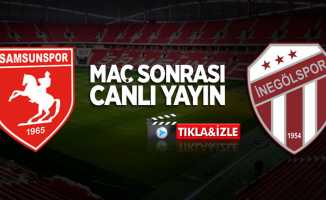 Samsunspor-İnegölspor maçı sonrası (Canlı)