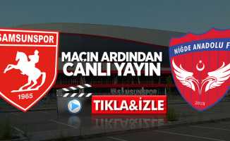 Samsunspor-Niğde AFK maçının ardından (Canlı)