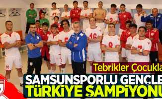 Samsunsporlu gençler Türkiye Şampiyonu! Tebrikler Çocuklar 