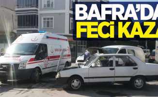 Bafra’da feci kaza