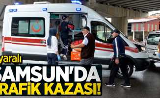 Samsun'da trafik kazası! 1 yaralı