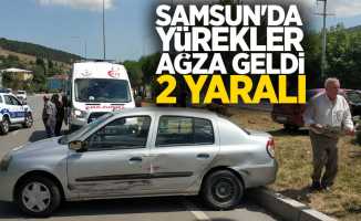 Samsun'da yürekler ağza geldi 2 yaralı