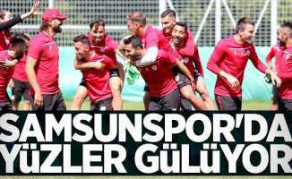 Samsunspor’da  yüzler gülüyor 