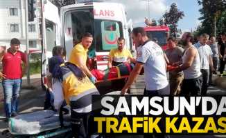 Samsun'da trafik kazası! 1 yaralı