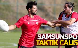 Samsunspor taktik çalıştı 