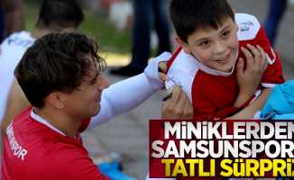 Miniklerden Samsunspor'a tatlı sürpriz 