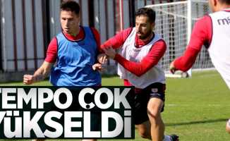 Samsunspor'da tempo çok yükseldi 