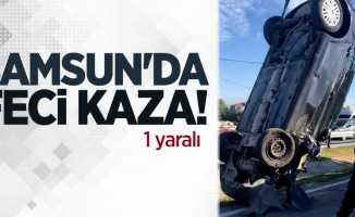 Samsun'da feci kaza! 1 yaralı