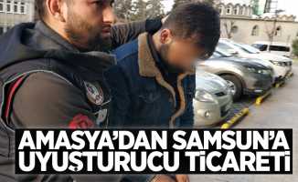 Amasya'dan Samsun'a uyuşturucu ticareti