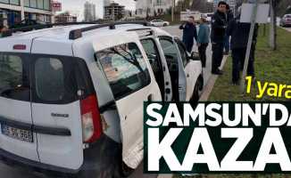 Samsun'da kaza: 1 yaralı