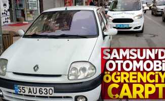 Samsun'da otomobil öğrenciye çarptı