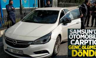 Samsun'da otomobilin çarptığı genç ölümden döndü