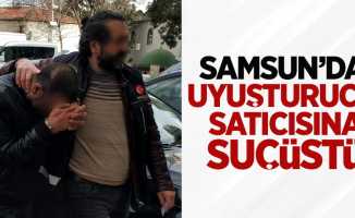 Samsun'da uyuşturucu satıcısına suçüstü