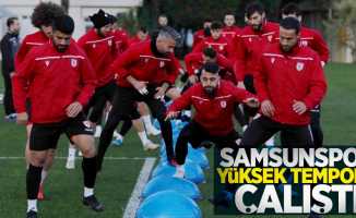 Samsunspor yüksek tempoda çalıştı