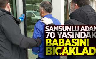 70 yaşındaki babasını bıçakladı