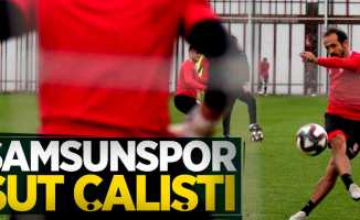 Samsunspor şut çalıştı 