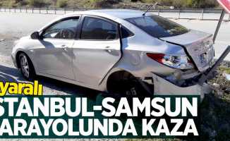 İstanbul-Samsun karayolunda kaza: 1 yaralı