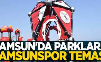 Samsun'da parklara Samsunspor teması