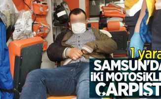 Samsun'da motosiklet kazası: 1 yaralı