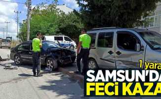 Samsun'da feci kaza: 1 yaralı