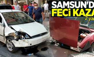 Samsun'da feci kaza: 3 yaralı