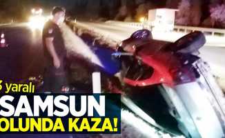 Samsun yolunda kaza: 3 yaralı