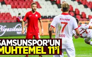 Samsunspor'un  muhtemel 11'i