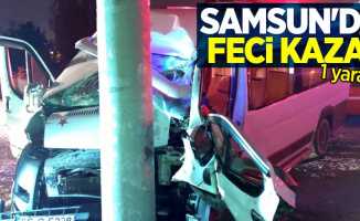 Samsun'da feci kaza: 1 yaralı