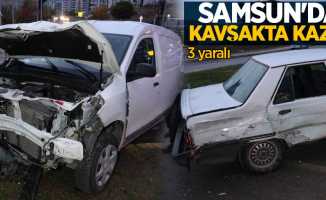 Samsun'da feci trafik kazası! 3 yaralı