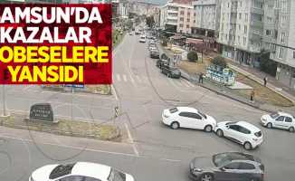 Samsun'da meydana gelen kazalar mobeselere yansıdı