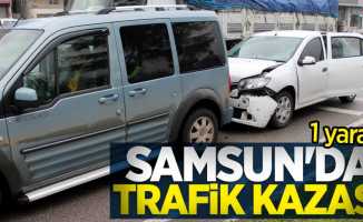 Samsun'da trafik kazası: 1 yaralı