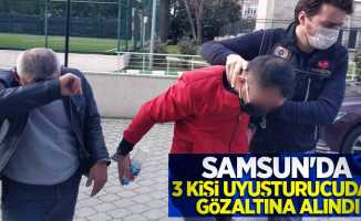 Samsun'da 3 kişi uyuşturucudan gözaltına alındı