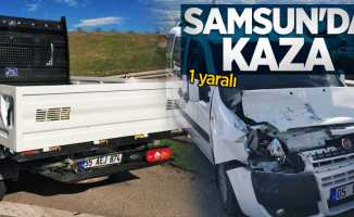 Samsun'da kaza: 1 yaralı