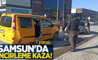 Samsun'da zincirleme kaza: 1 yaralı