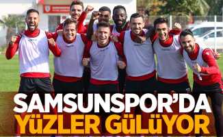 Samsunspor'da yüzler gülüyor 