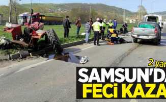 Samsun'da feci kaza: 2 yaralı