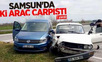 Samsun'da iki araç çarpıştı: 1 yaralı