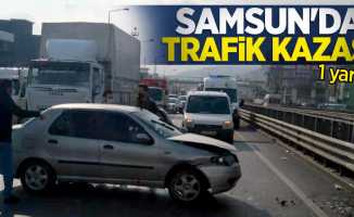 Samsun'da trafik kazası: 1 yaralı