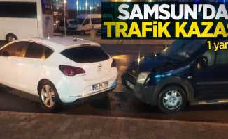 Samsun'da trafik kazası: 1 yaralı