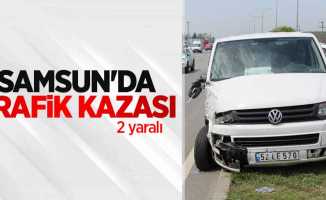 Samsun'da trafik kazası: 2 yaralı