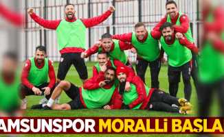 Samsunspor moralli başladı 